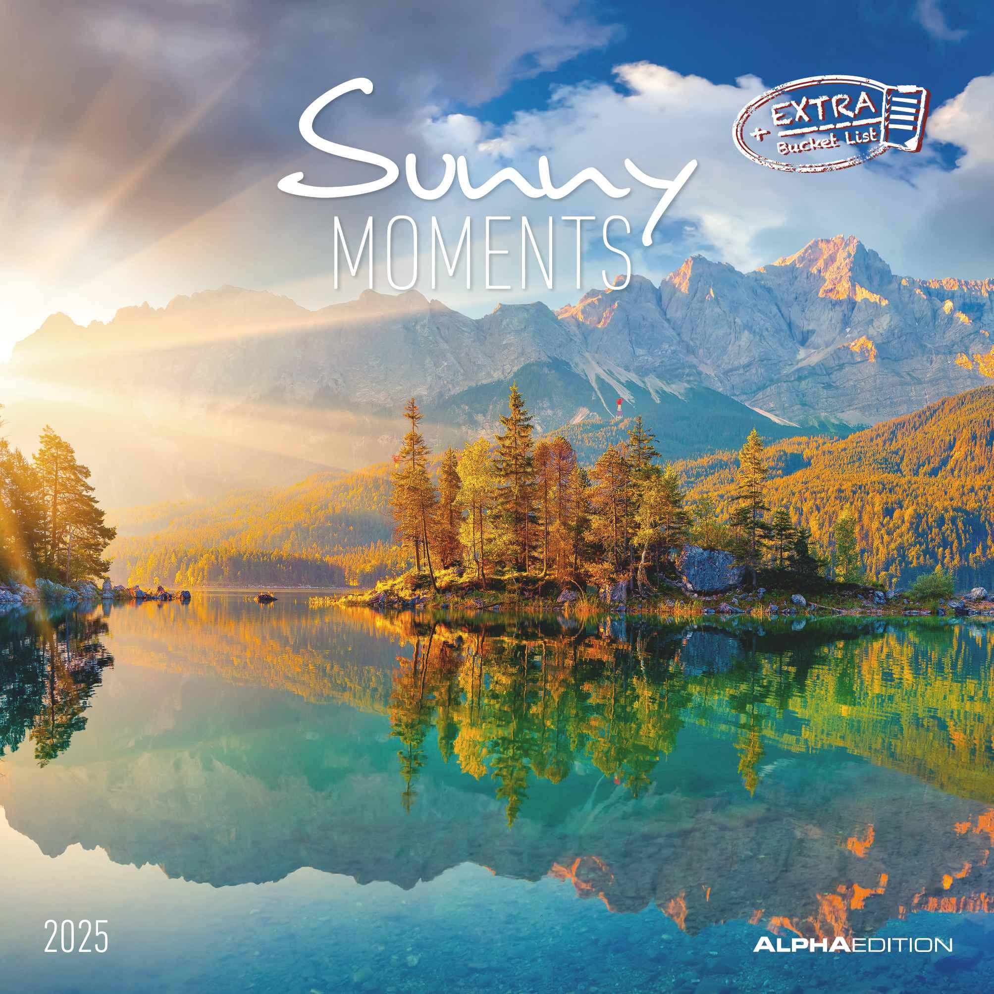 Sunny Moments 2025 - Broschürenkalender 30x30 cm (30x60 geöffnet) - Kalender mit Platz für Notizen - Bildkalender - Wandplaner - Wandkalender