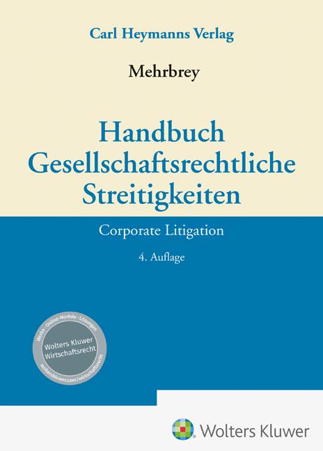 Handbuch Gesellschaftsrechtliche Streitigkeiten