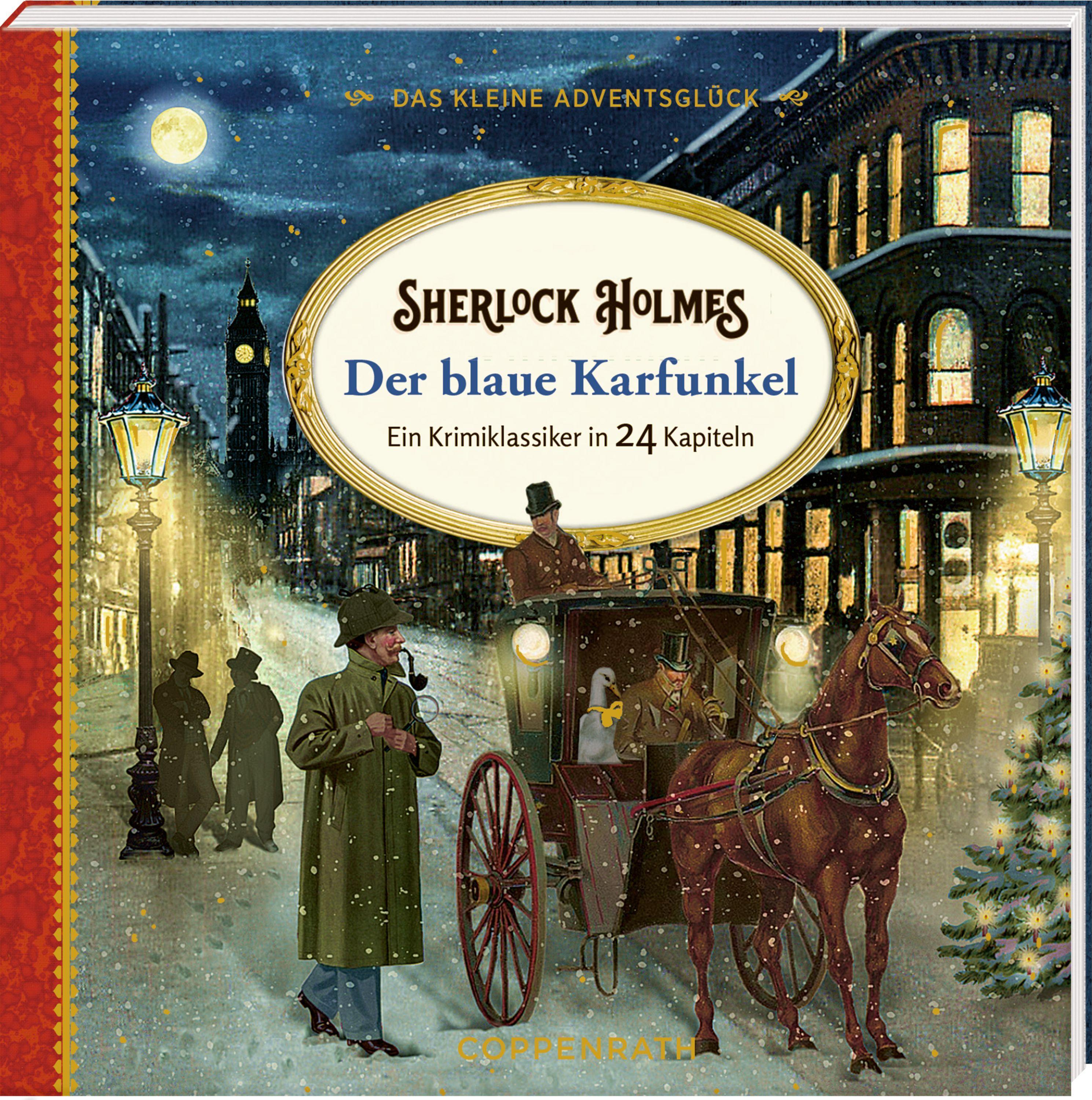 Adventskalenderbuch zum Aufschneiden - Sherlock Holmes - Der blaue Karfunkel