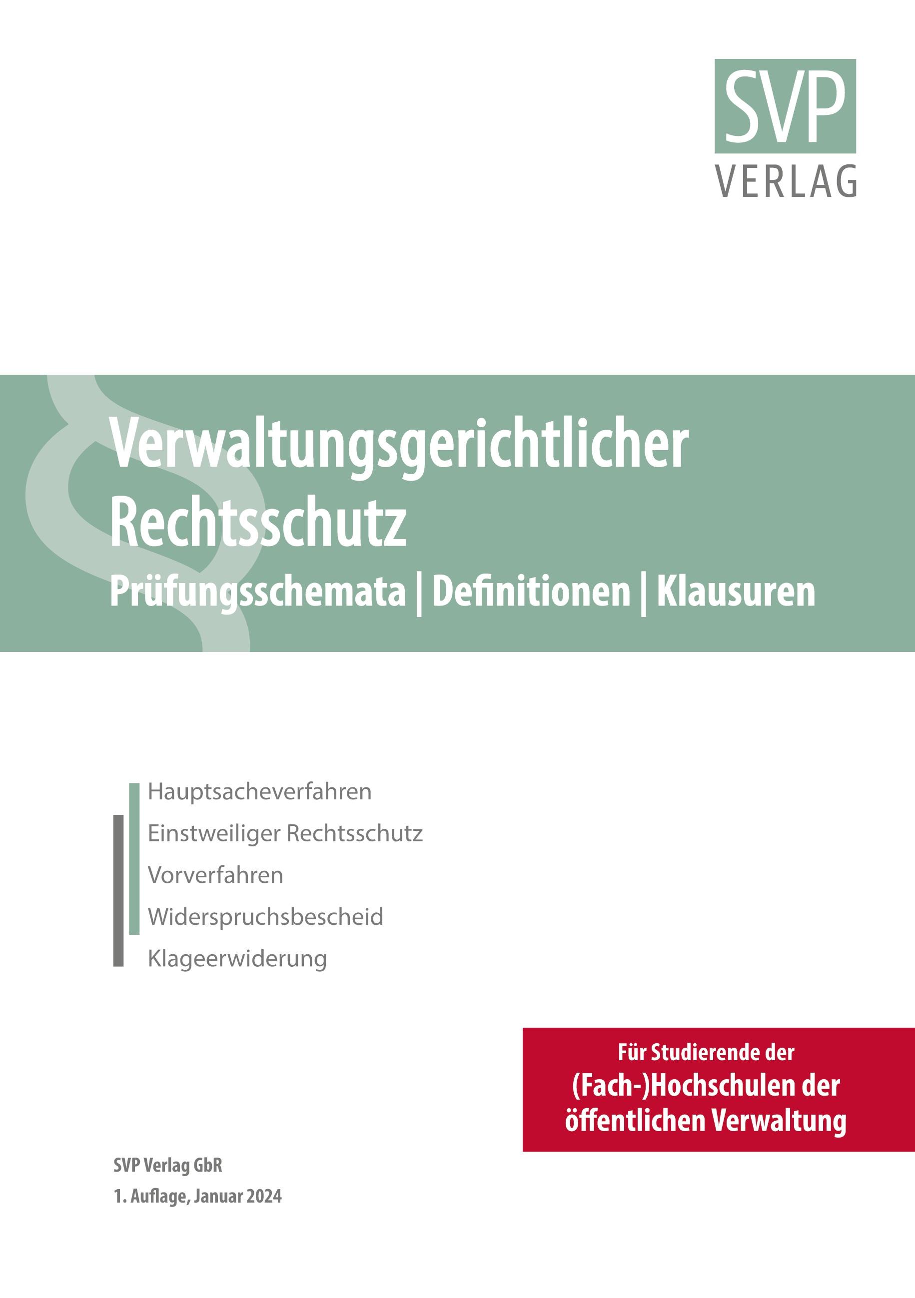 Verwaltungsgerichtlicher Rechtsschutz