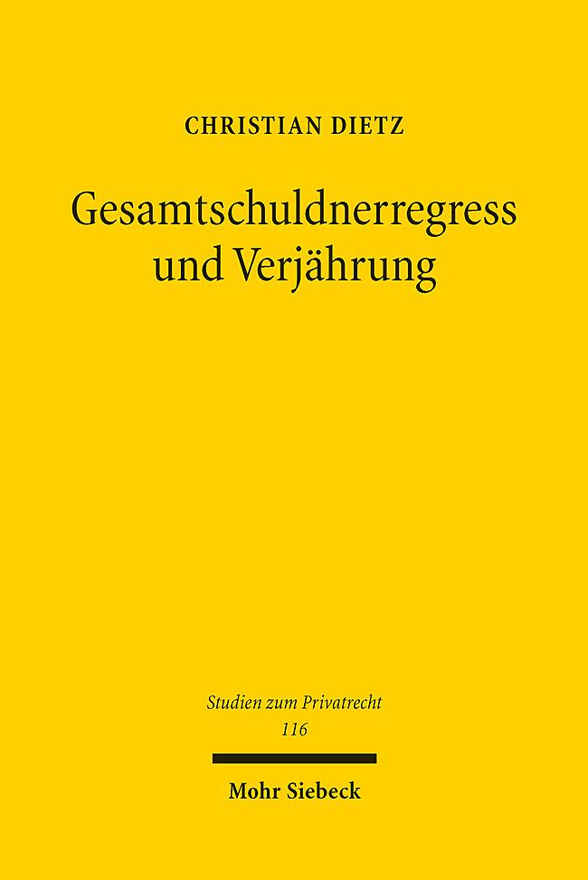 Gesamtschuldnerregress und Verjährung