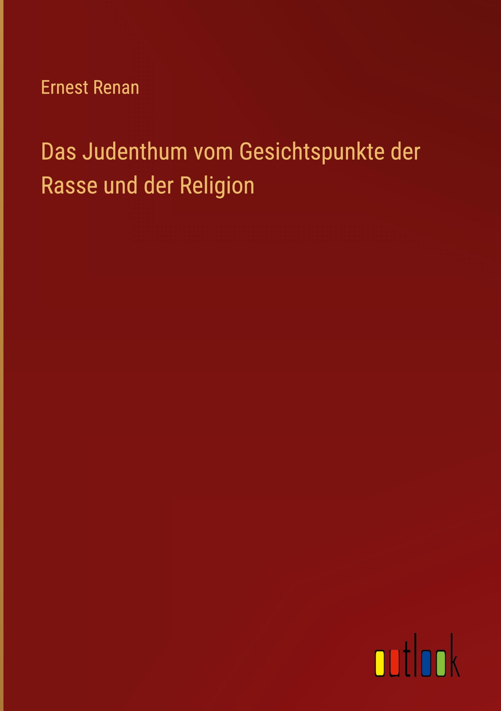 Das Judenthum vom Gesichtspunkte der Rasse und der Religion