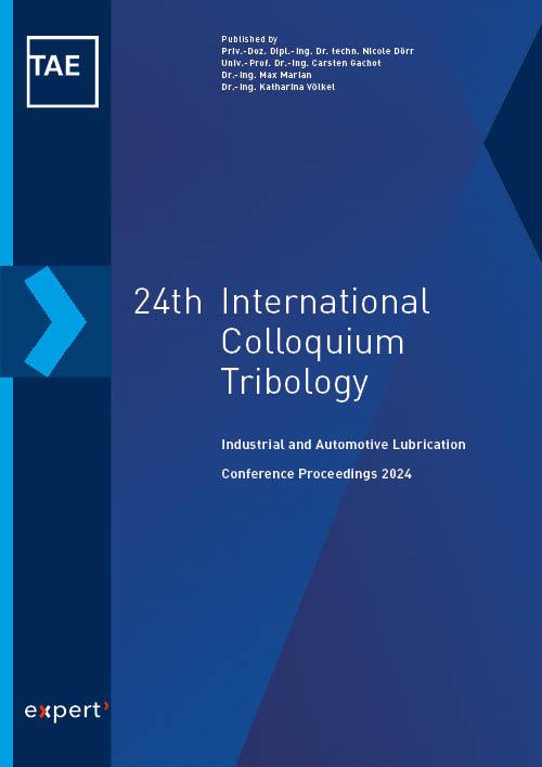 24th International Colloquium Tribology