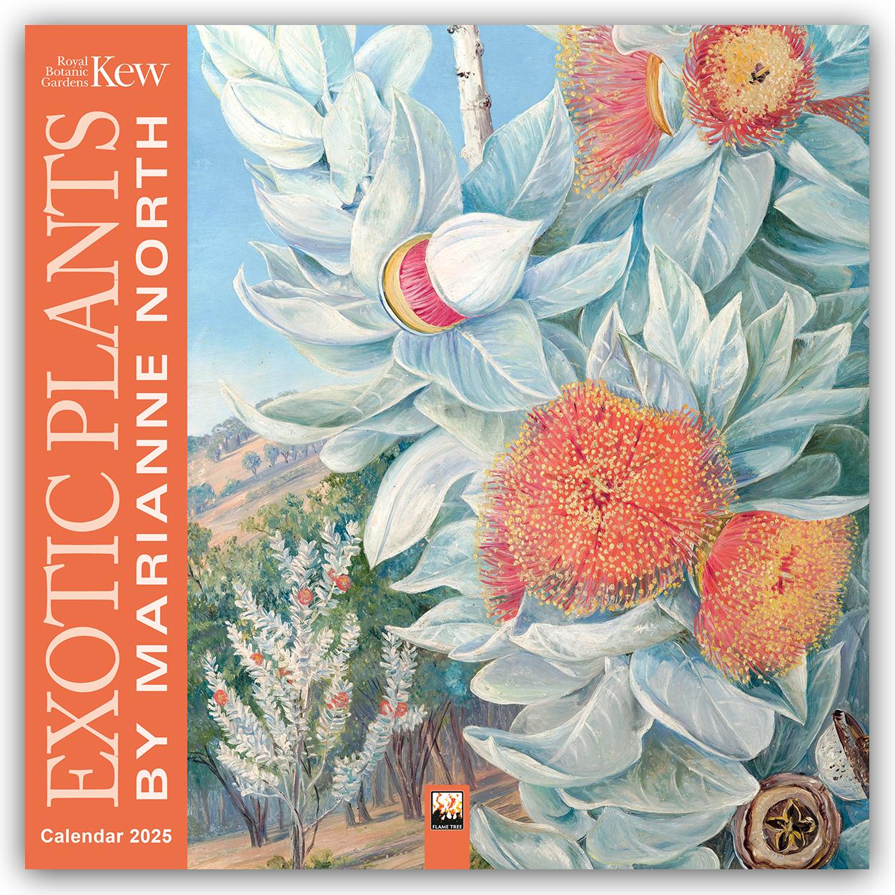 Kew Gardens: Exotic Plants by Marianne North Wall Calendar 2025 (Art Calendar)