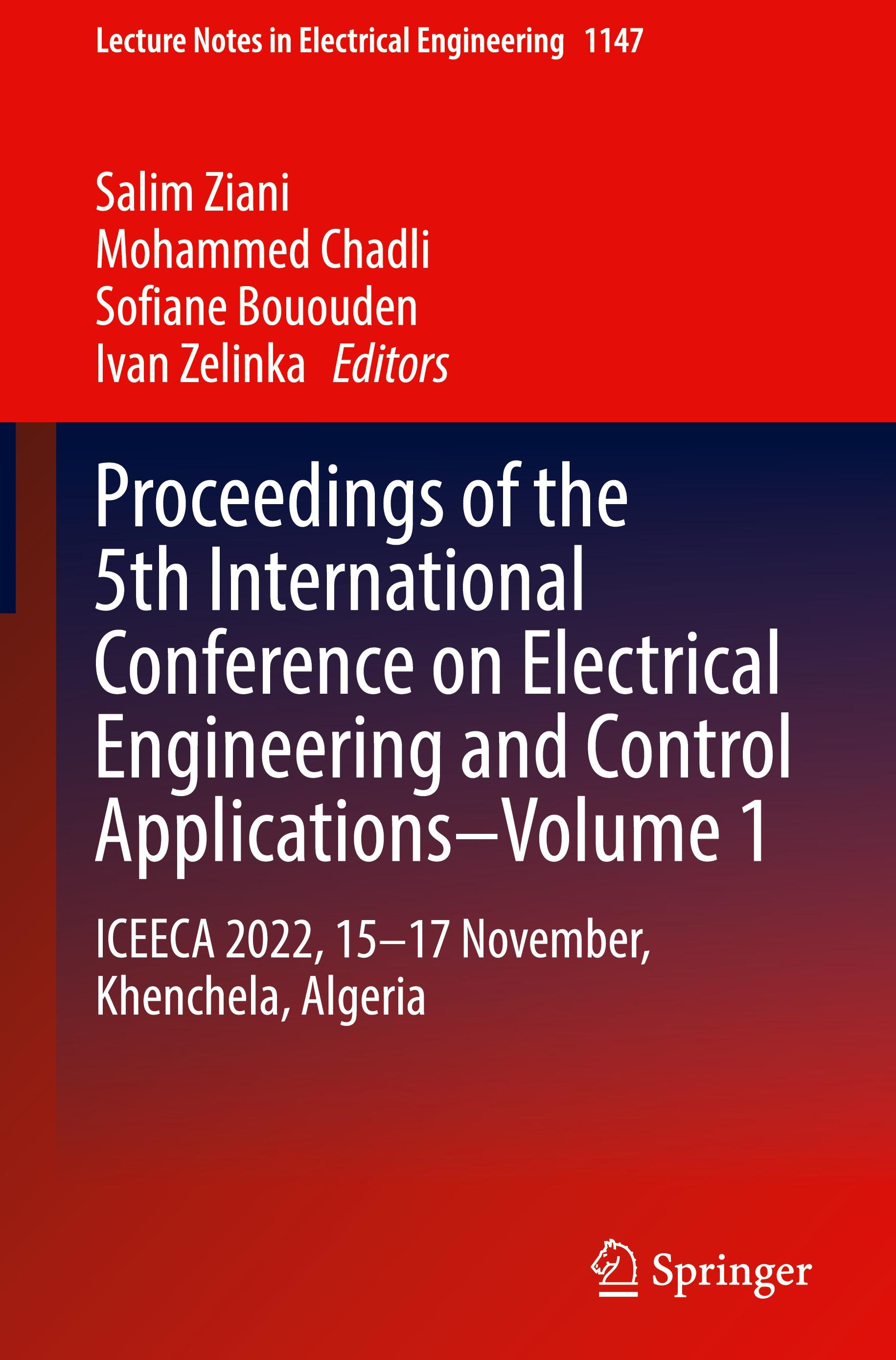 Proceedings of the 5th International Conference on Electrical Engineering and Control Applications-Volume 1