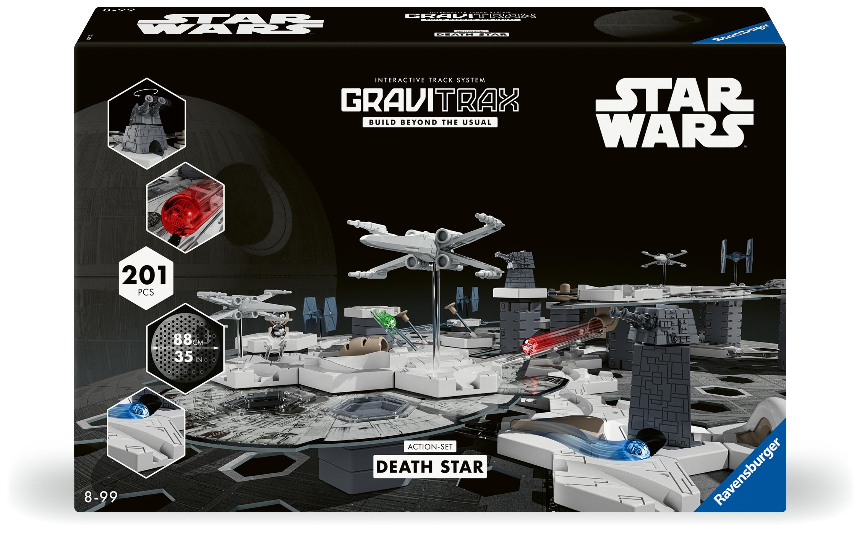 Ravensburger GraviTrax Star Wars Action-Set Deathstar 23860 - GraviTrax Starterset für deine Kugelbahn - Murmelbahn und Konstruktionsspielzeug ab 8 Jahren, GraviTrax Zubehör alleine bespielbar