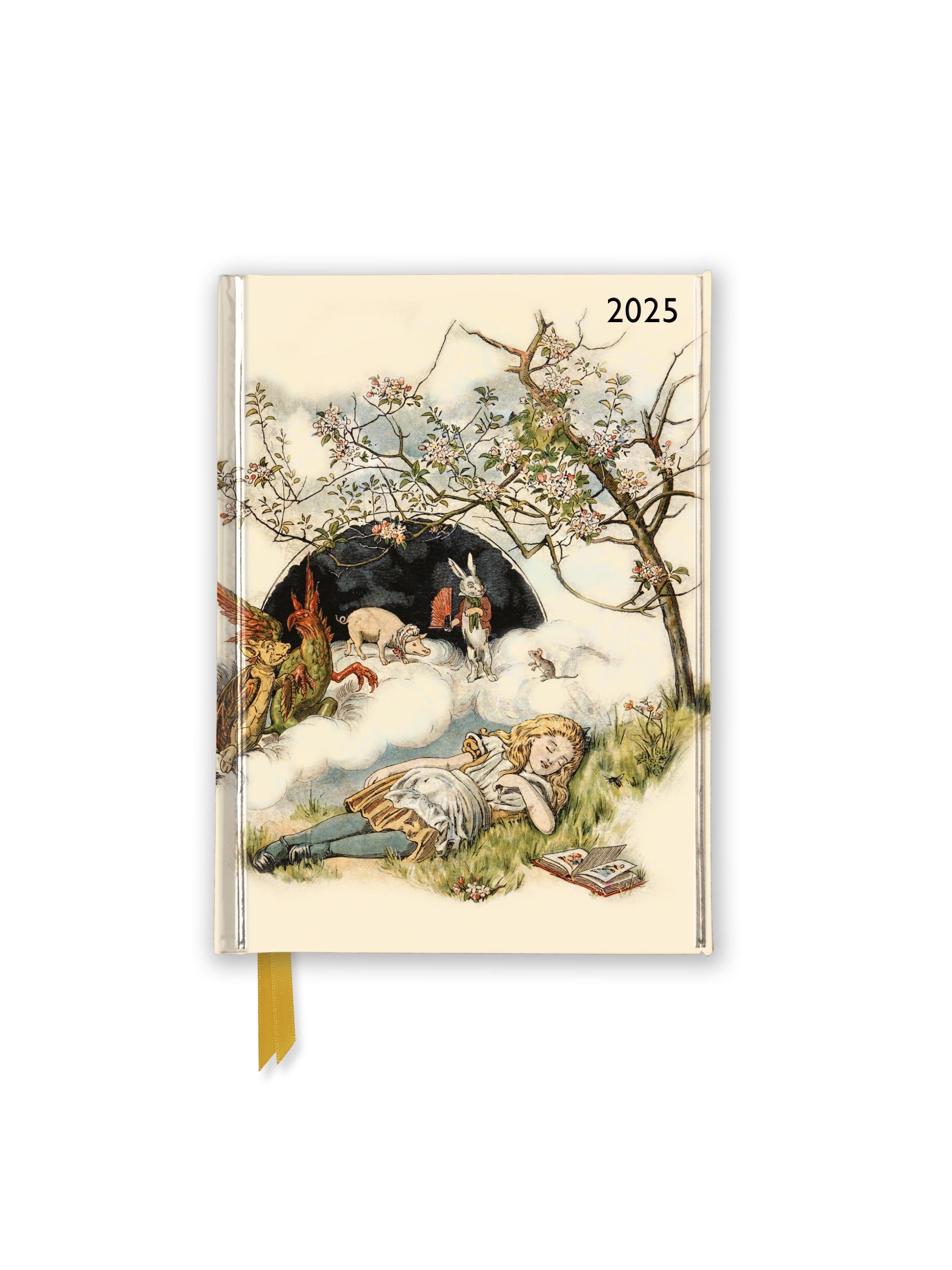 John Tenniel - Alice im Wunderland - Schlafende Alice - Taschenkalender 2025