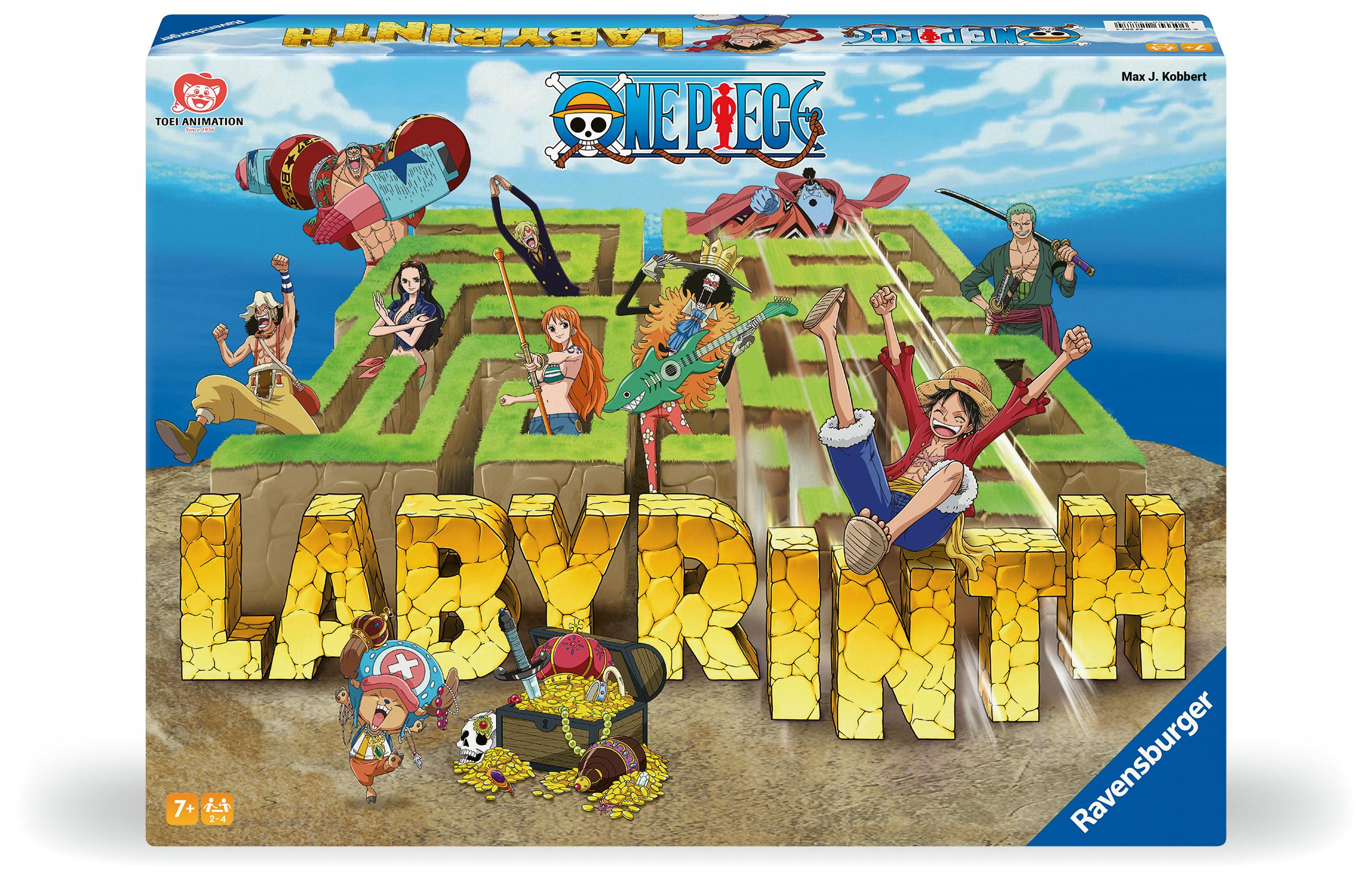 Ravensburger 22887 - One Piece Labyrinth - Der Spieleklassiker für 2-4 Spieler ab 7 Jahren im Look einer der erfolgreichsten Anime-Serien aller Zeiten