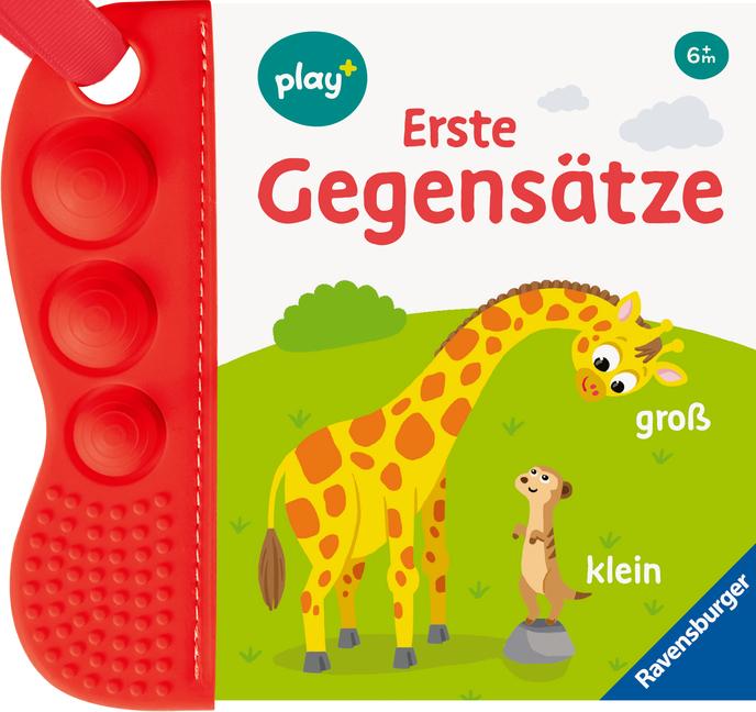 Ravensburger Play+ flip&pop: Erste Gegensätze (Mein allererstes Beißbuch), Baby-Buch ab 6 Monate