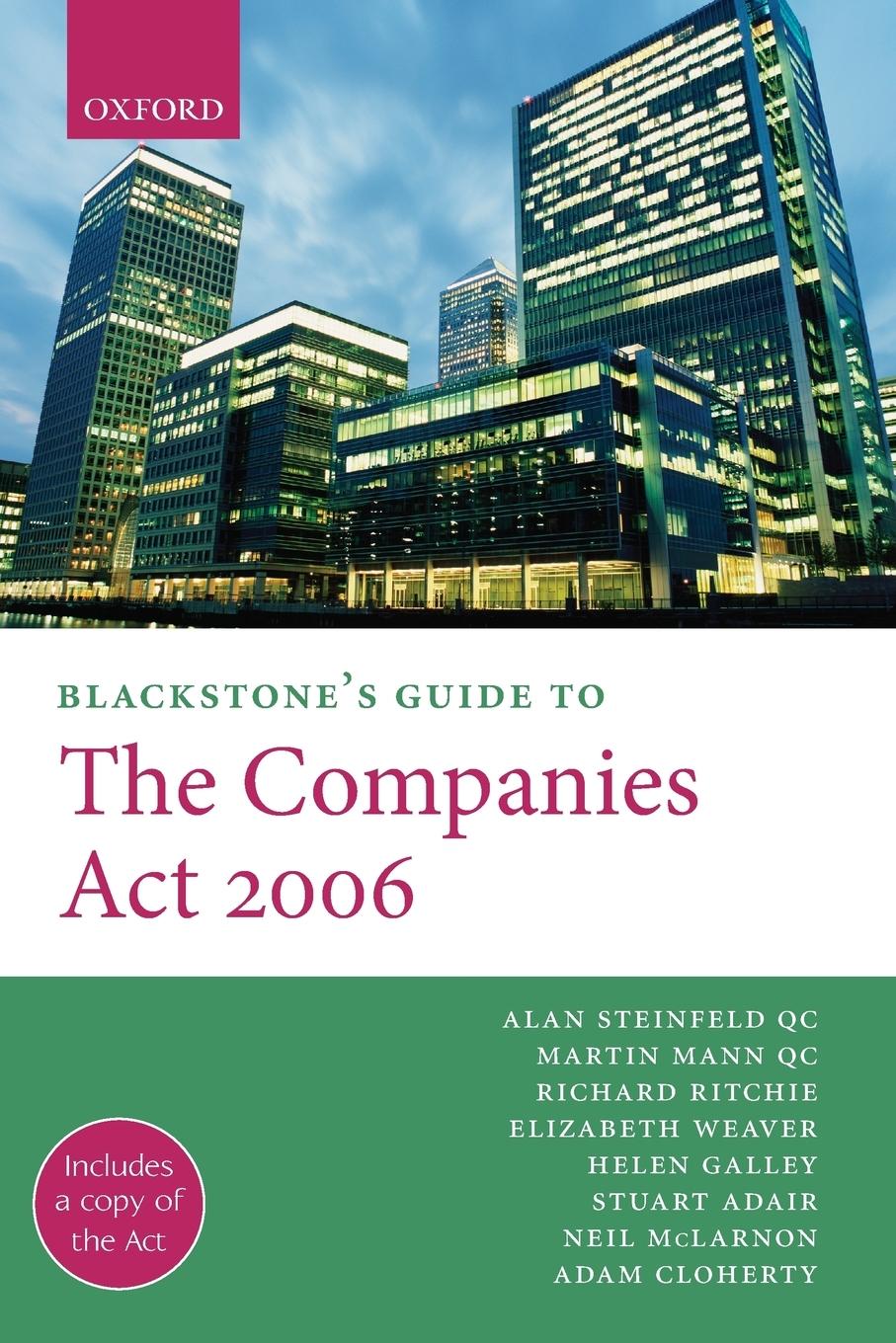 Blackstone's Guide to the Companies ACT 2006