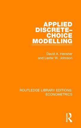 Applied Discrete-Choice Modelling