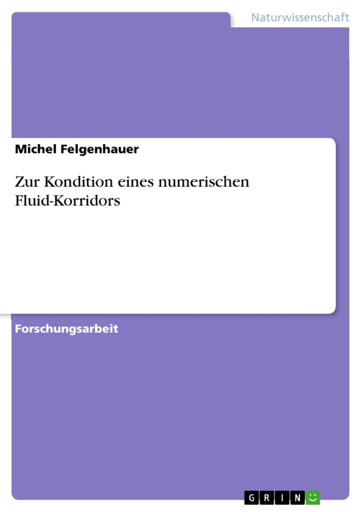 Zur Kondition eines numerischen Fluid-Korridors