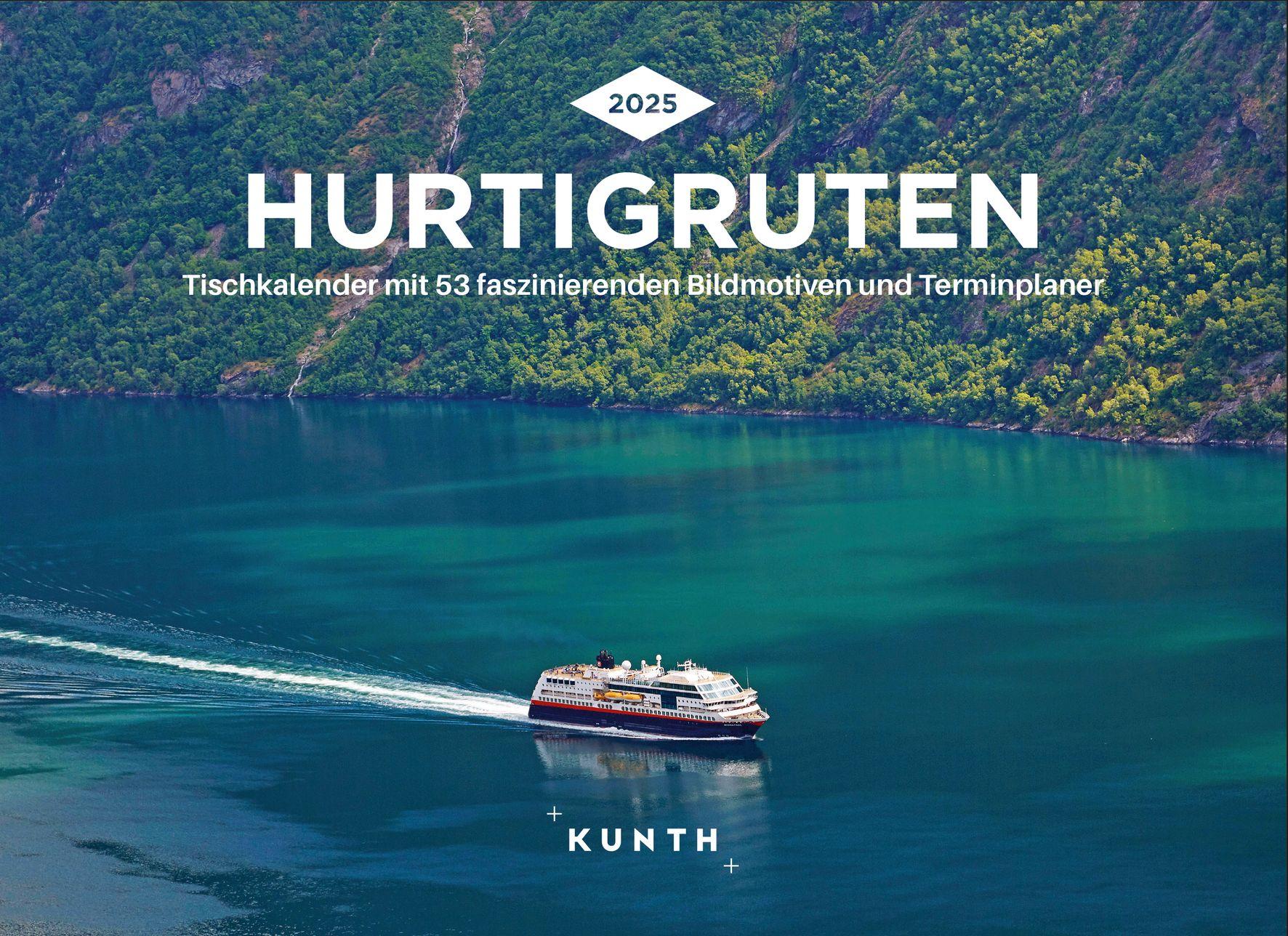 Hurtigruten - KUNTH Tischkalender 2025