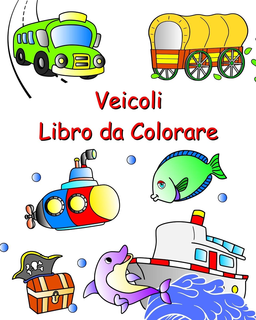 Veicoli Libro da Colorare