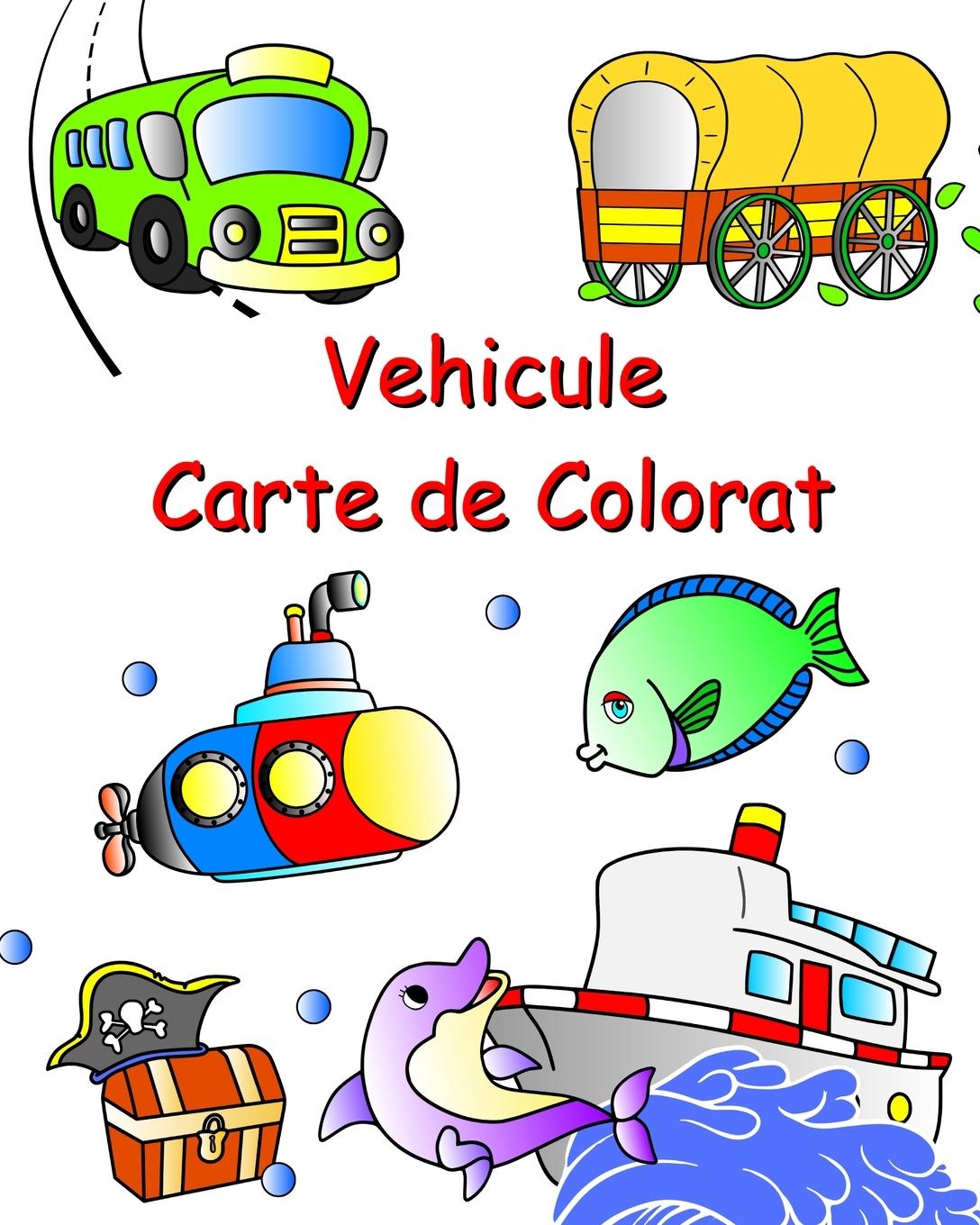 Vehicule Carte de Colorat