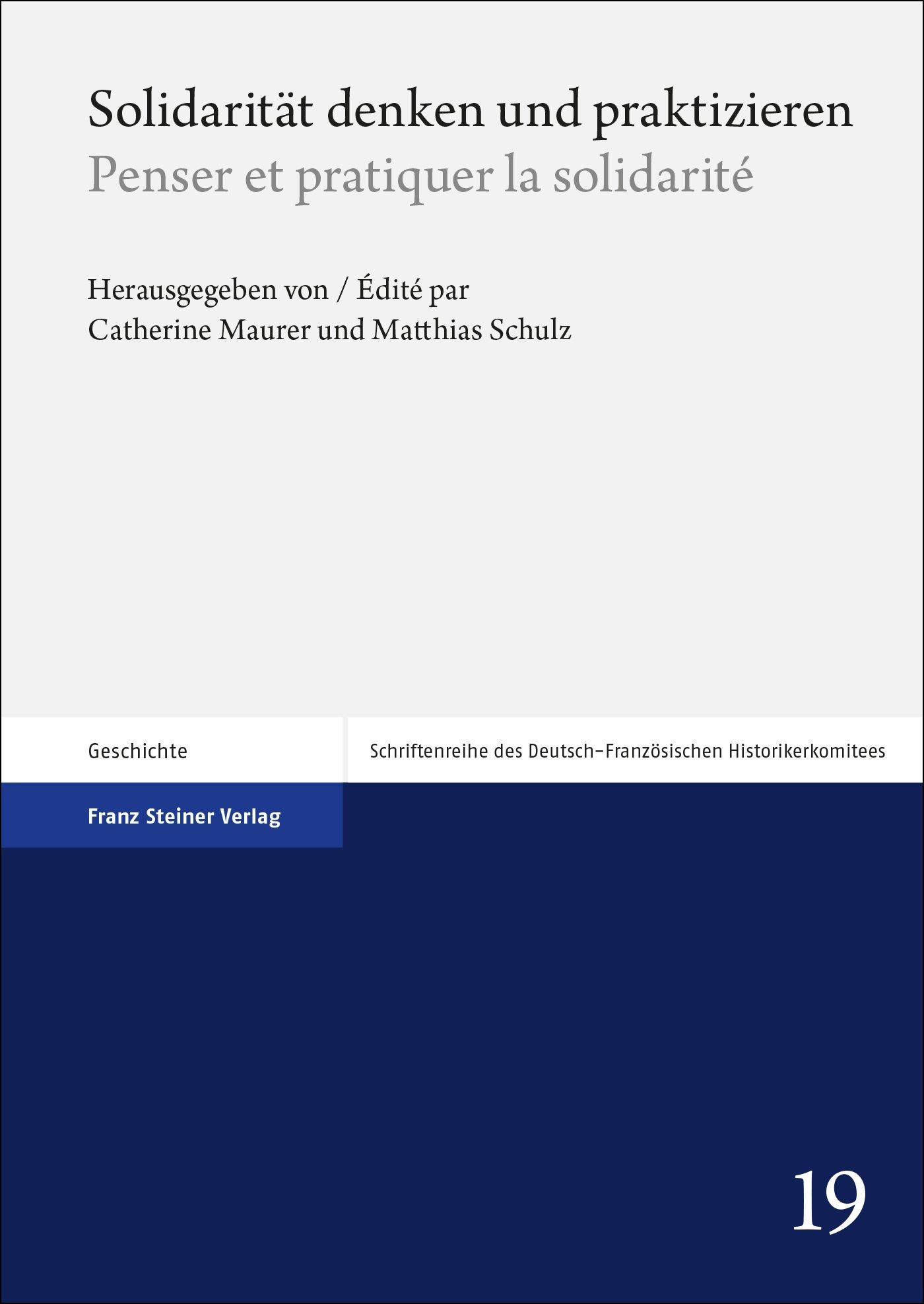 Solidarität denken und praktizieren / Penser et pratiquer la solidarité