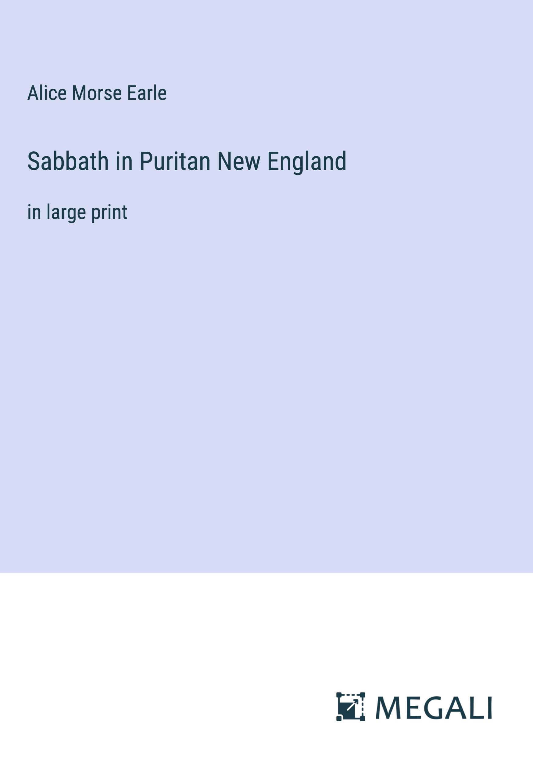 Sabbath in Puritan New England