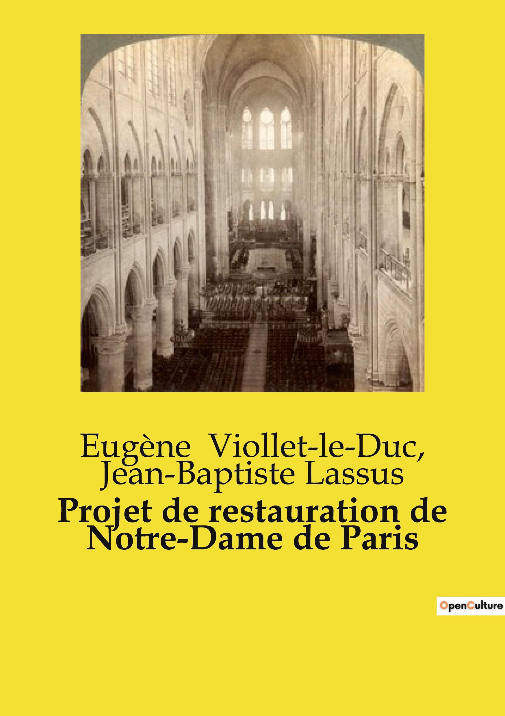 Projet de restauration de Notre-Dame de Paris