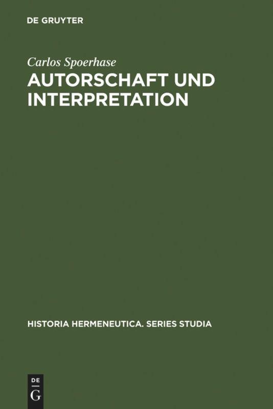 Autorschaft und Interpretation