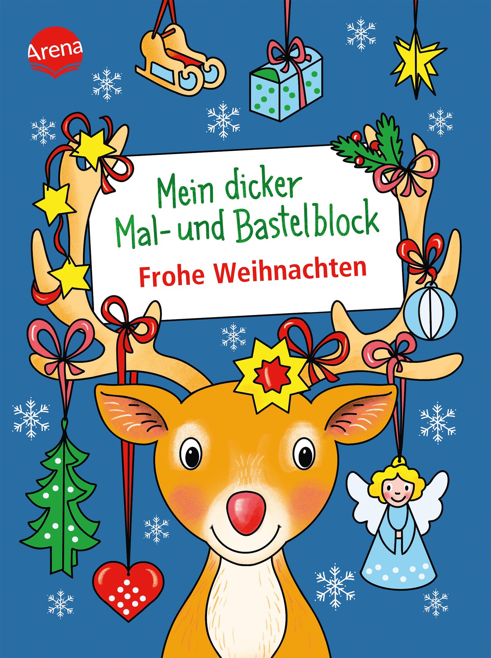 Mein dicker Mal- und Bastelblock. Frohe Weihnachten