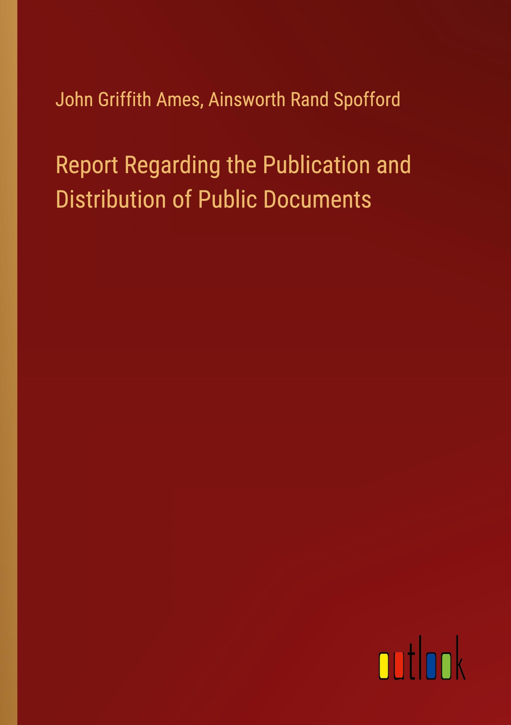 Report Regarding the Publication and Distribution of Public Documents