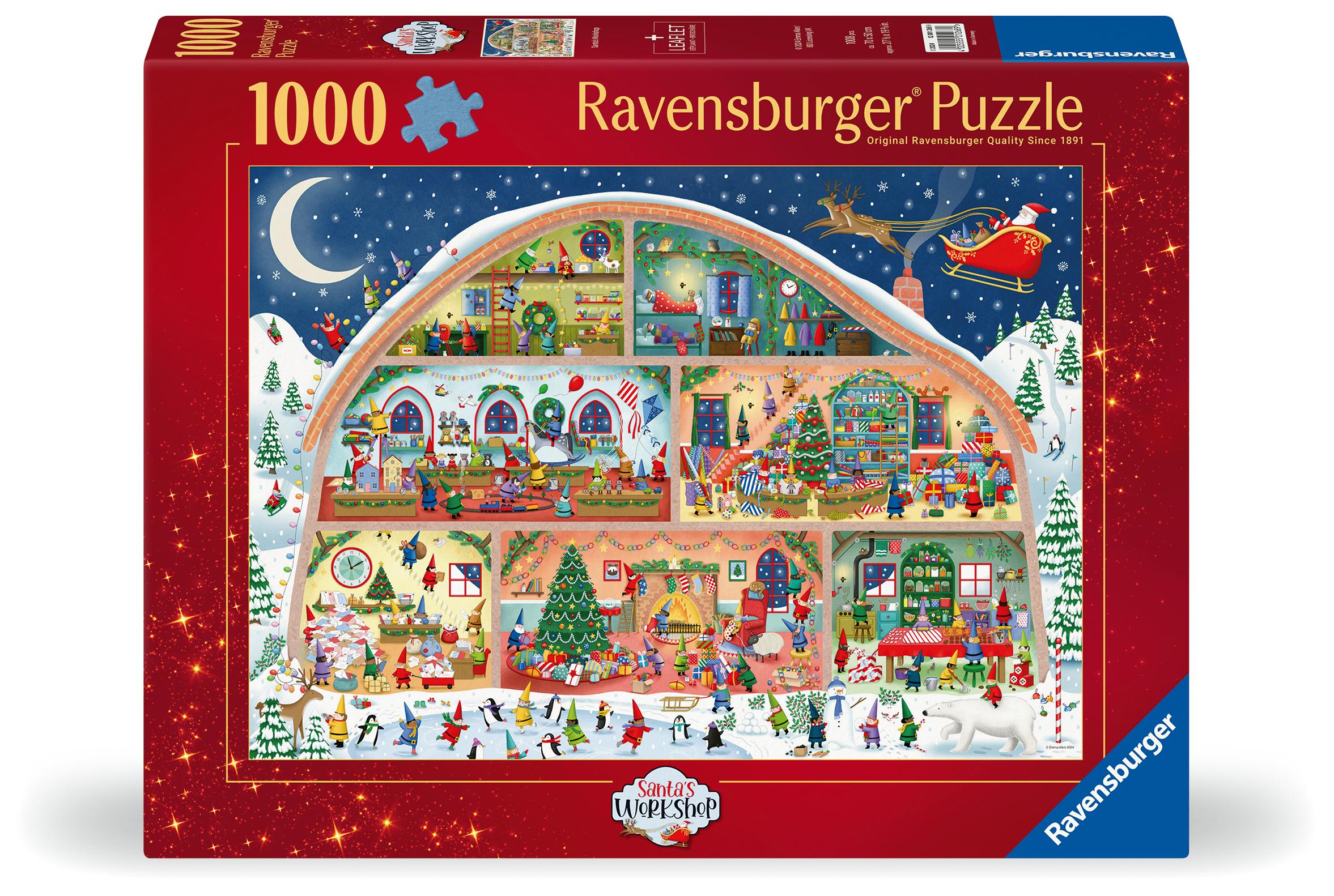 Ravensburger Werkstatt des Weihnachtsmanns 1000 Teile Puzzle