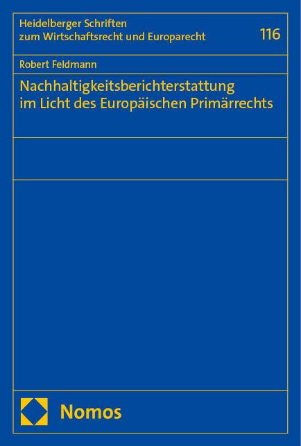 Nachhaltigkeitsberichterstattung im Licht des Europäischen Primärrechts