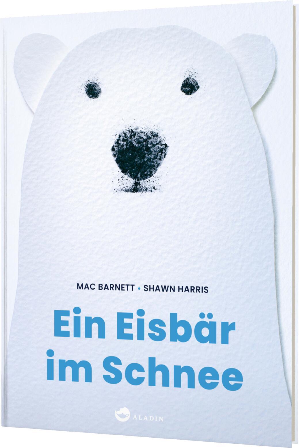 Ein Eisbär im Schnee