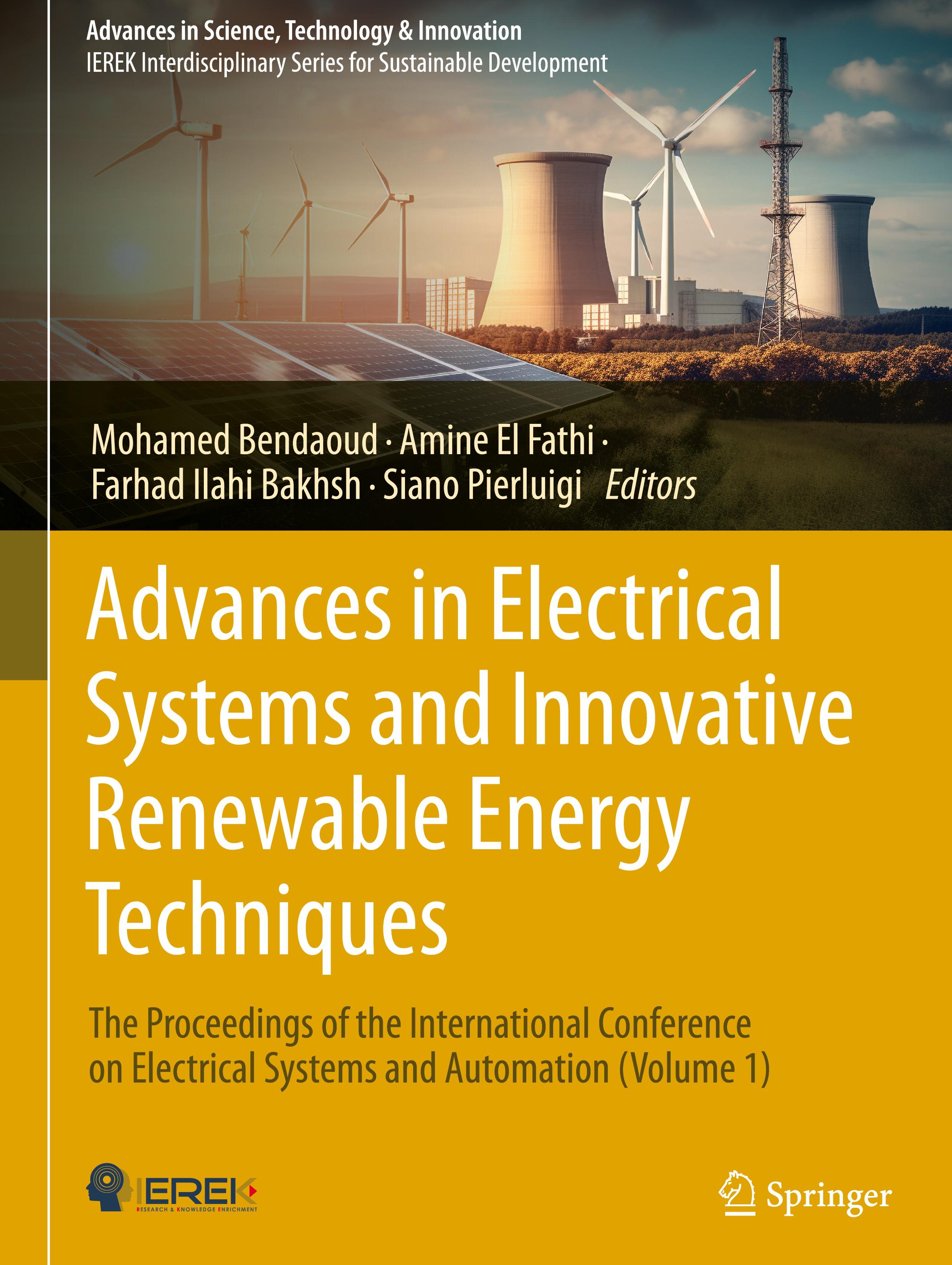 Advances in Electrical Systems and Innovative Renewable Energy Techniques