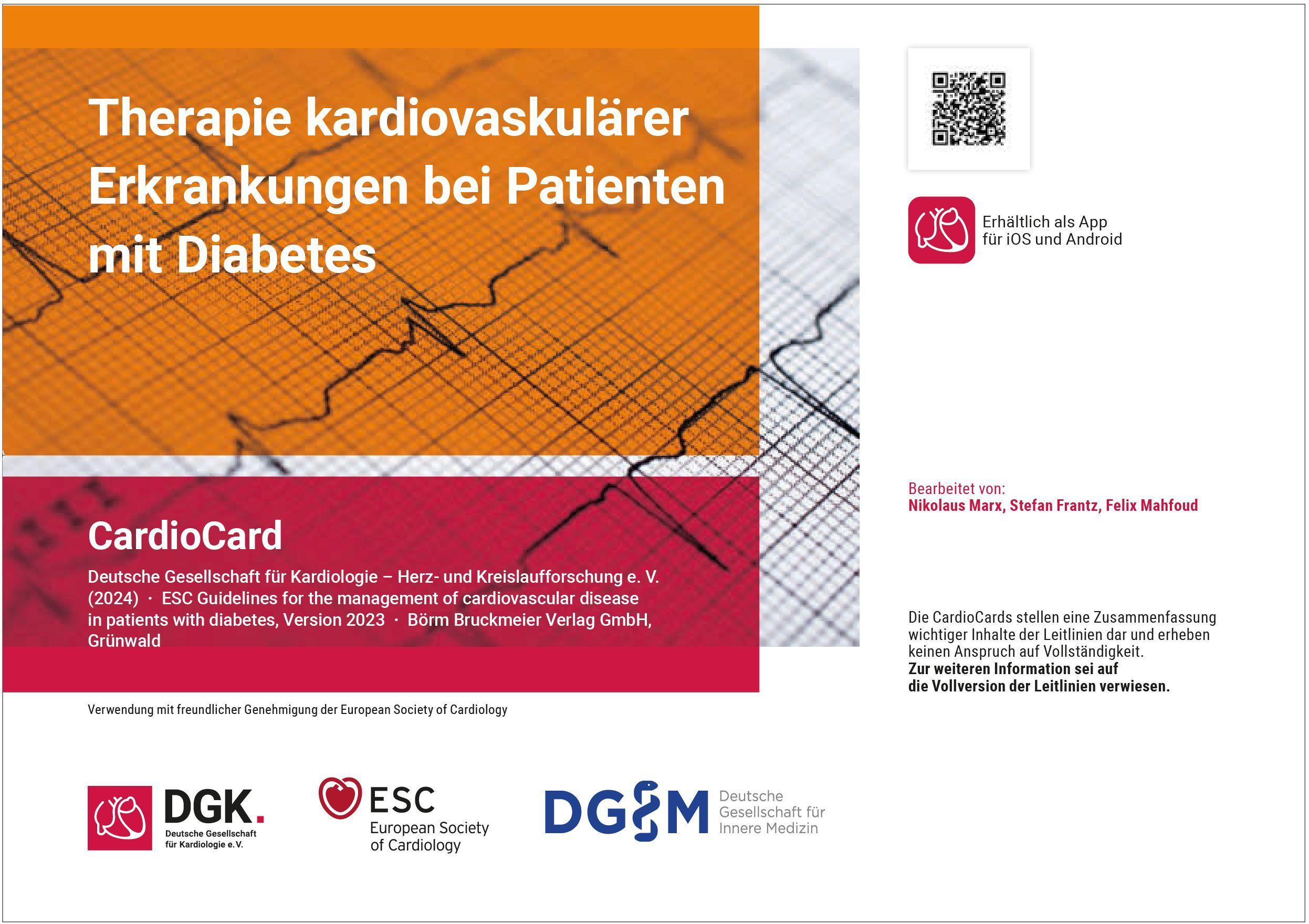 Therapie kardiovaskulärer Erkrankungen bei Patienten mit Diabetes