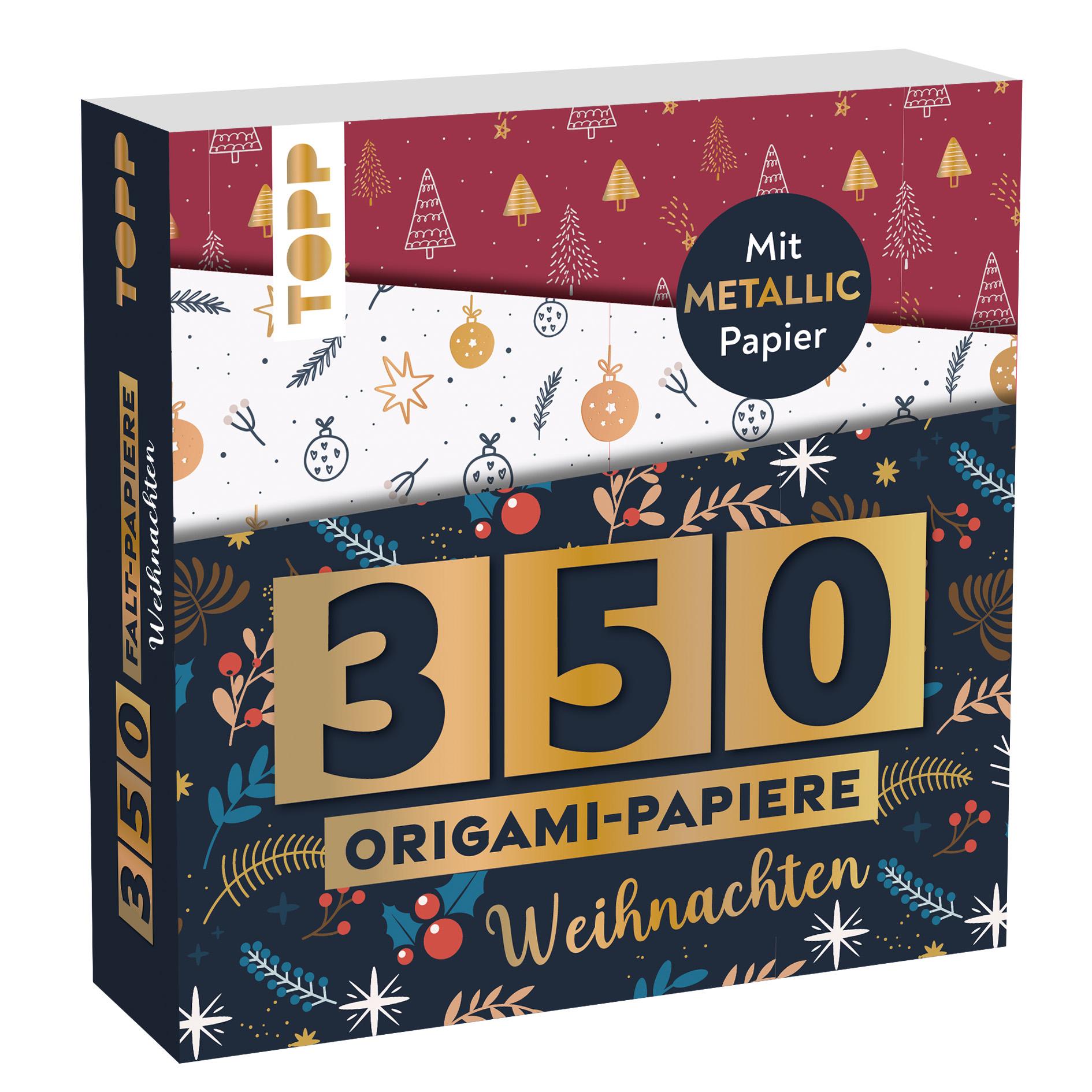 350 Origami-Papiere - Weihnachten