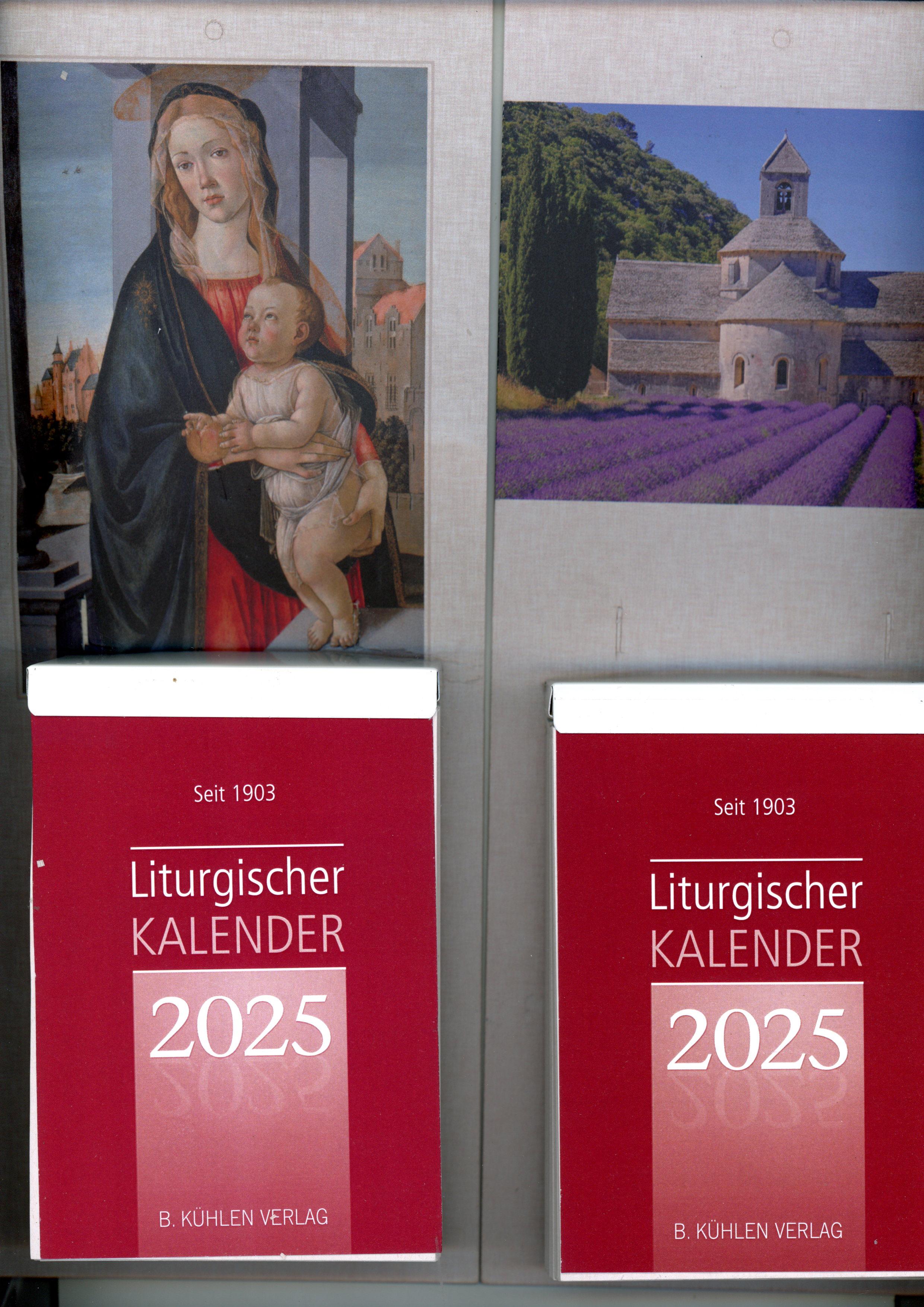 Liturgischer Kalender 2025 Großdr. 2 verschiedene Varianten