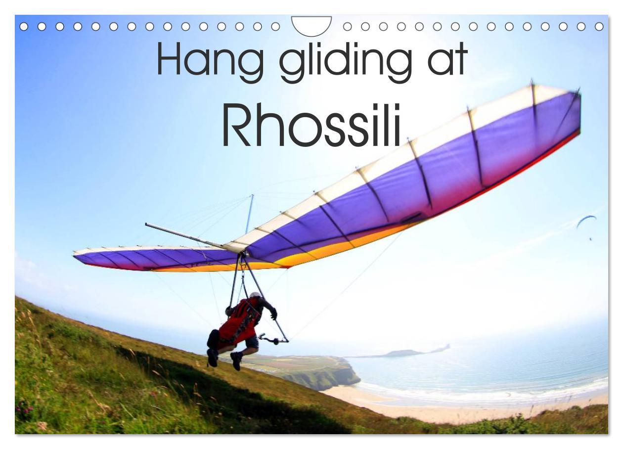 Hang gliding at Rhossili (Wall Calendar 2025 DIN A4 landscape), CALVENDO 12 Month Wall Calendar