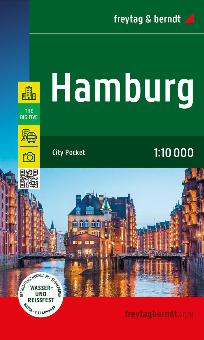 Hamburg, Stadtplan 1:10.000, freytag & berndt