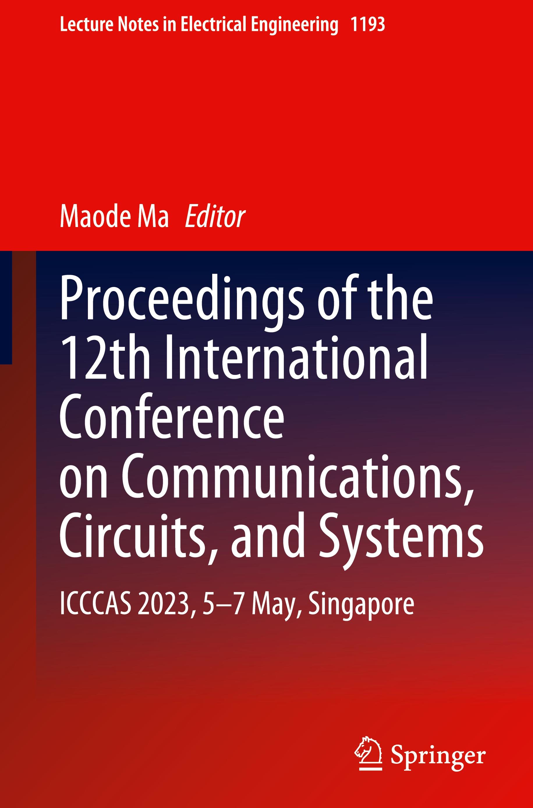 Proceedings of the 12th International Conference on Communications, Circuits, and Systems