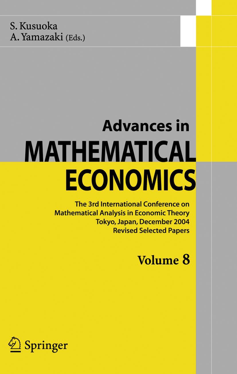 Advances in Mathematical Economics Volume 8