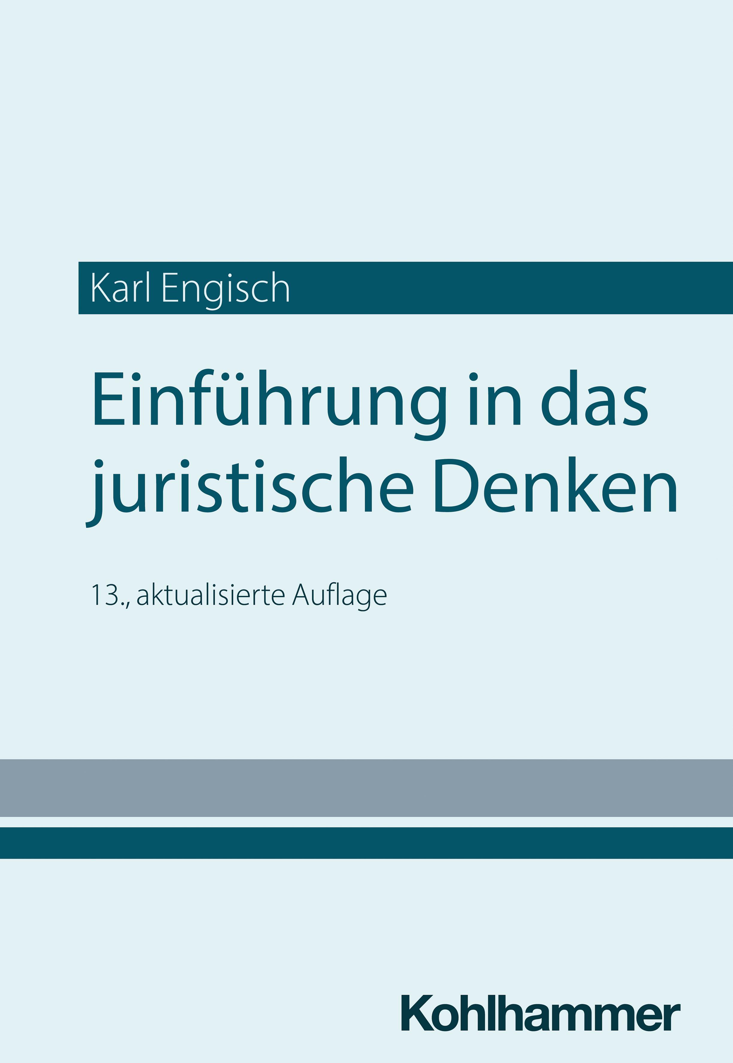 Einführung in das juristische Denken