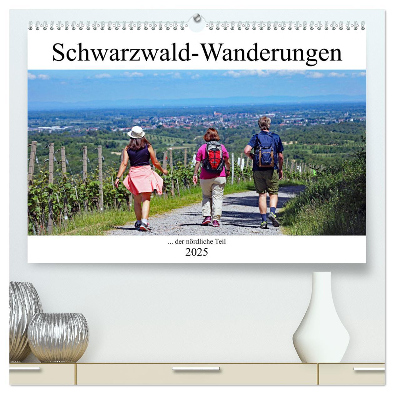 Schwarzwald-Wanderungen (hochwertiger Premium Wandkalender 2025 DIN A2 quer), Kunstdruck in Hochglanz