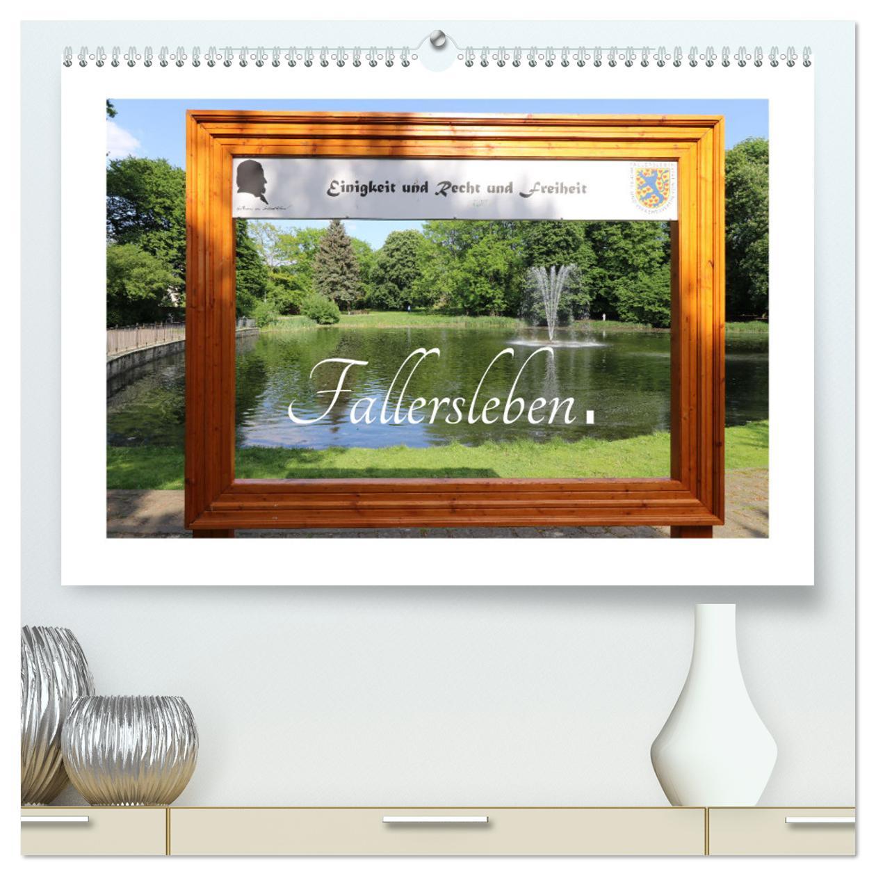 Fallersleben. (hochwertiger Premium Wandkalender 2025 DIN A2 quer), Kunstdruck in Hochglanz