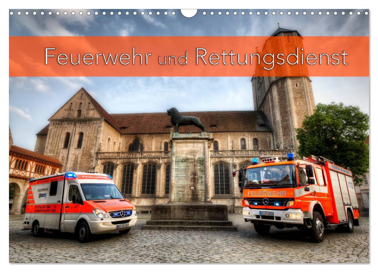 Feuerwehr und Rettungsdienst (Wandkalender 2025 DIN A3 quer), CALVENDO Monatskalender