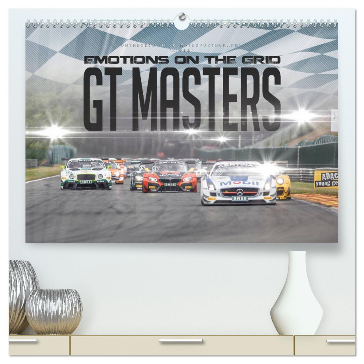 EMOTIONS ON THE GRID - GT Masters (hochwertiger Premium Wandkalender 2025 DIN A2 quer), Kunstdruck in Hochglanz