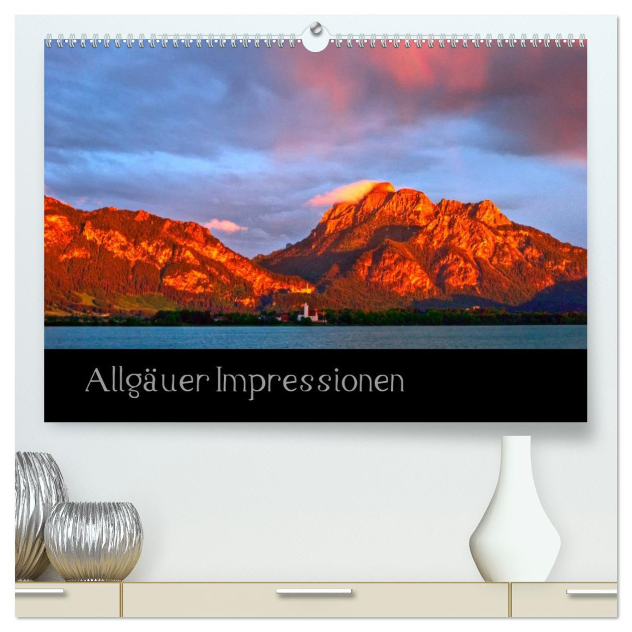 Allgäuer Impressionen (hochwertiger Premium Wandkalender 2025 DIN A2 quer), Kunstdruck in Hochglanz