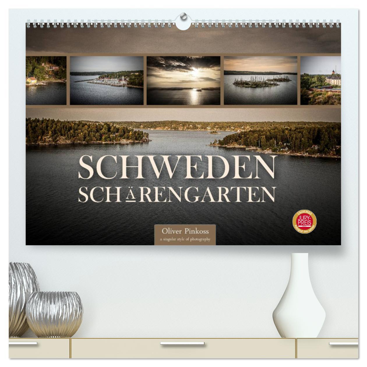 Schweden Schärengarten (hochwertiger Premium Wandkalender 2025 DIN A2 quer), Kunstdruck in Hochglanz