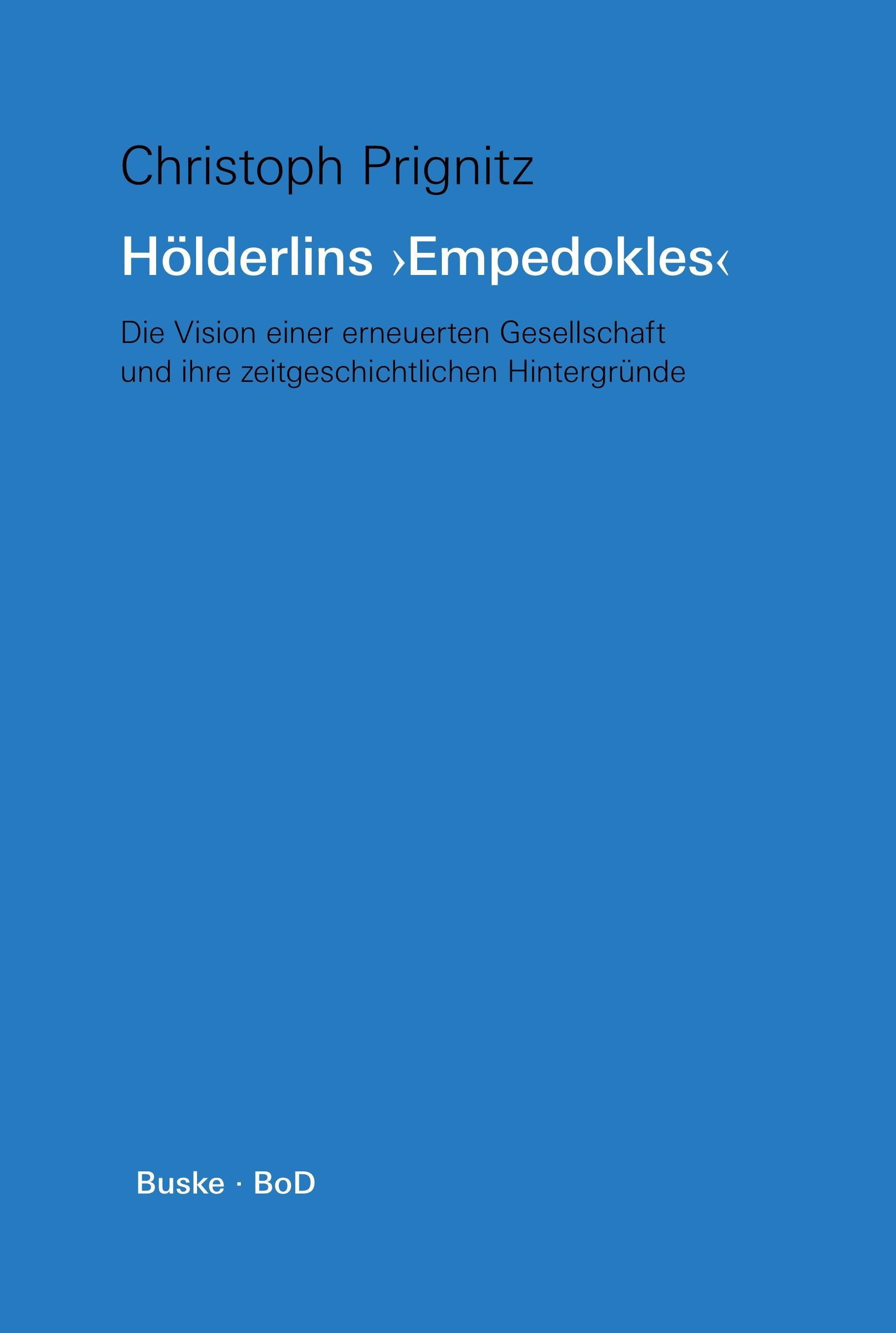 Hölderlins "Empedokles"