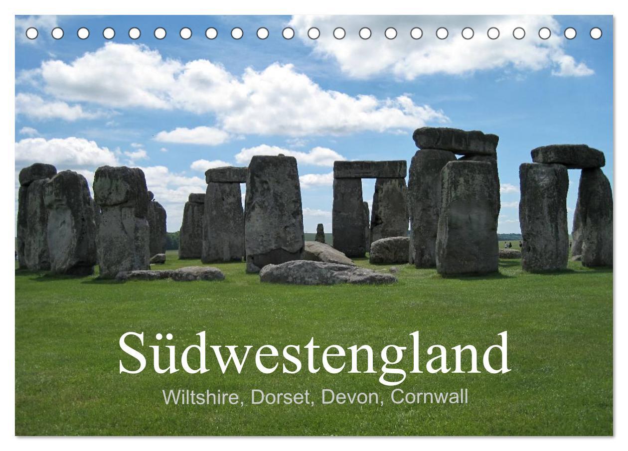 Südwestengland (Tischkalender 2025 DIN A5 quer), CALVENDO Monatskalender