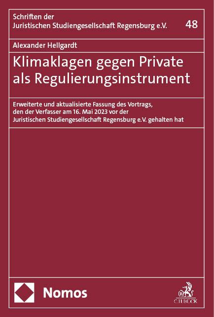 Klimaklagen gegen Private als Regulierungsinstrument