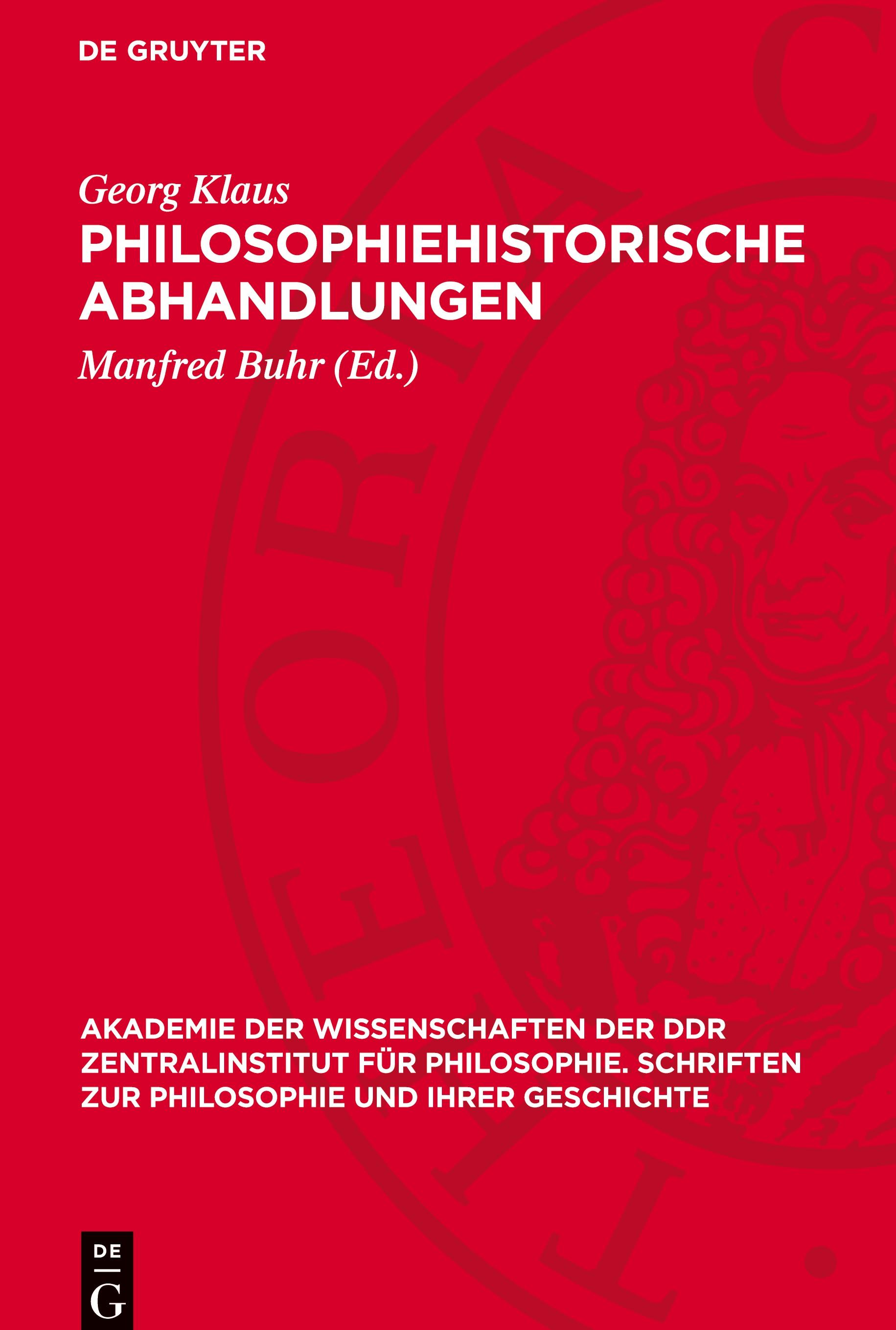 Philosophiehistorische Abhandlungen