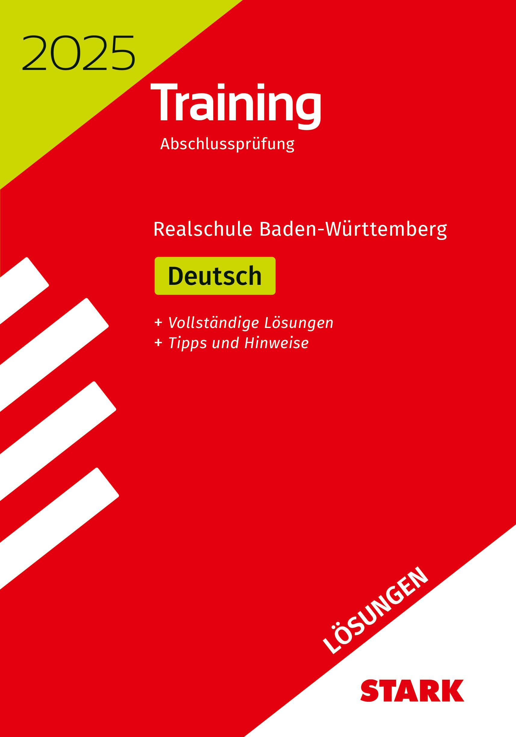 STARK Lösungen zu Training Abschlussprüfung Realschule 2025 - Deutsch - BaWü