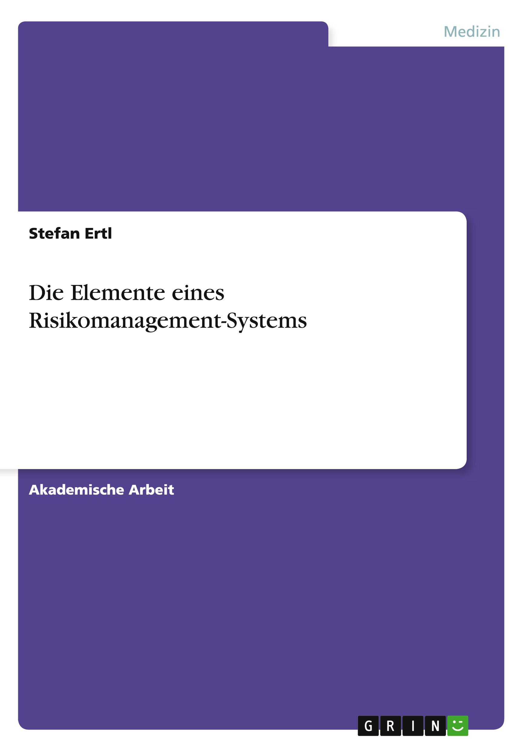 Die Elemente eines Risikomanagement-Systems