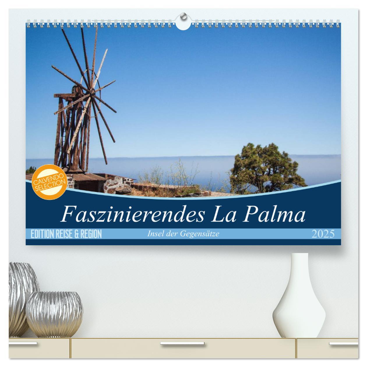 Faszinierendes La Palma (hochwertiger Premium Wandkalender 2025 DIN A2 quer), Kunstdruck in Hochglanz